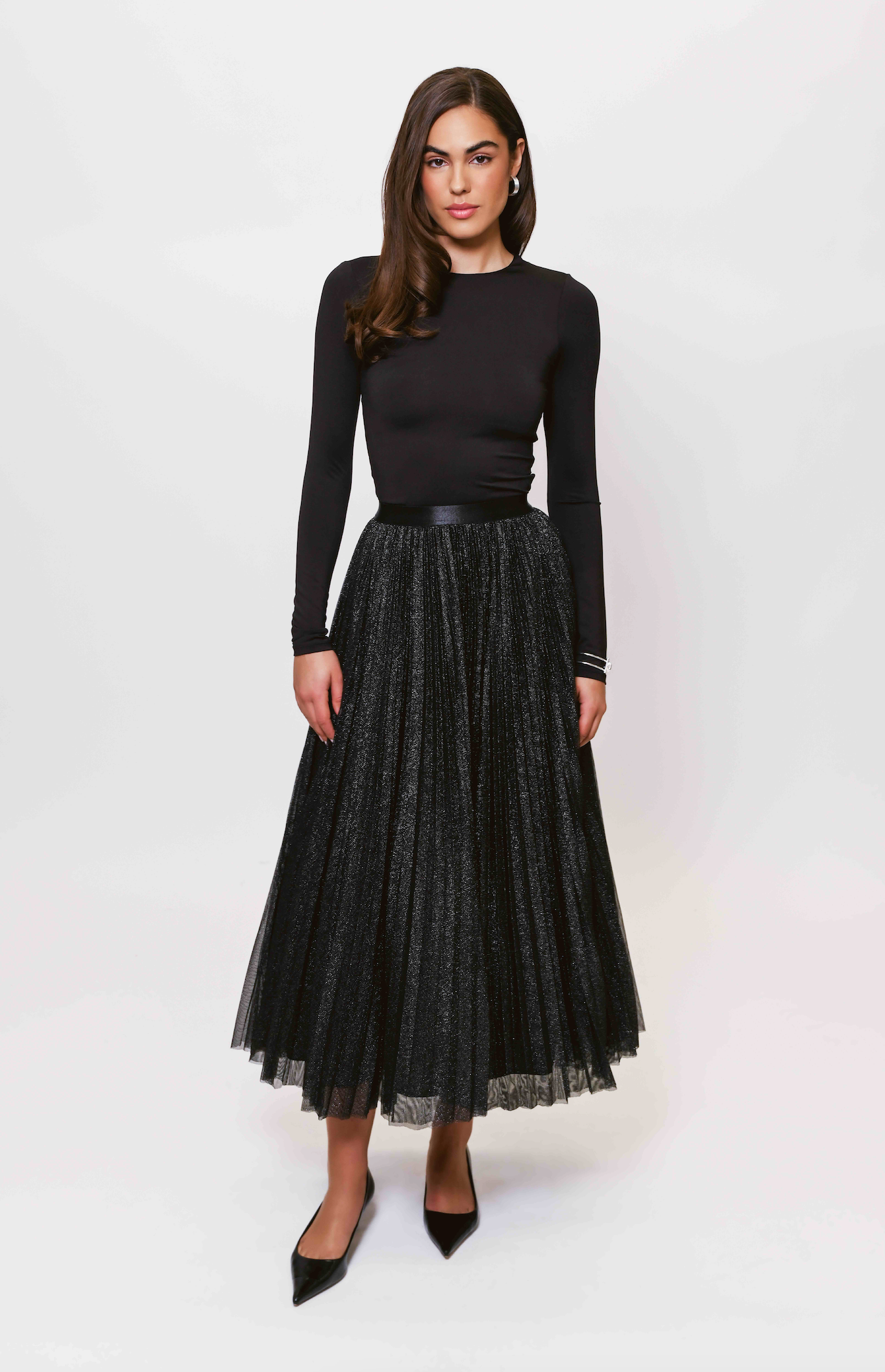 Roma Skirt - Black Sparkle
