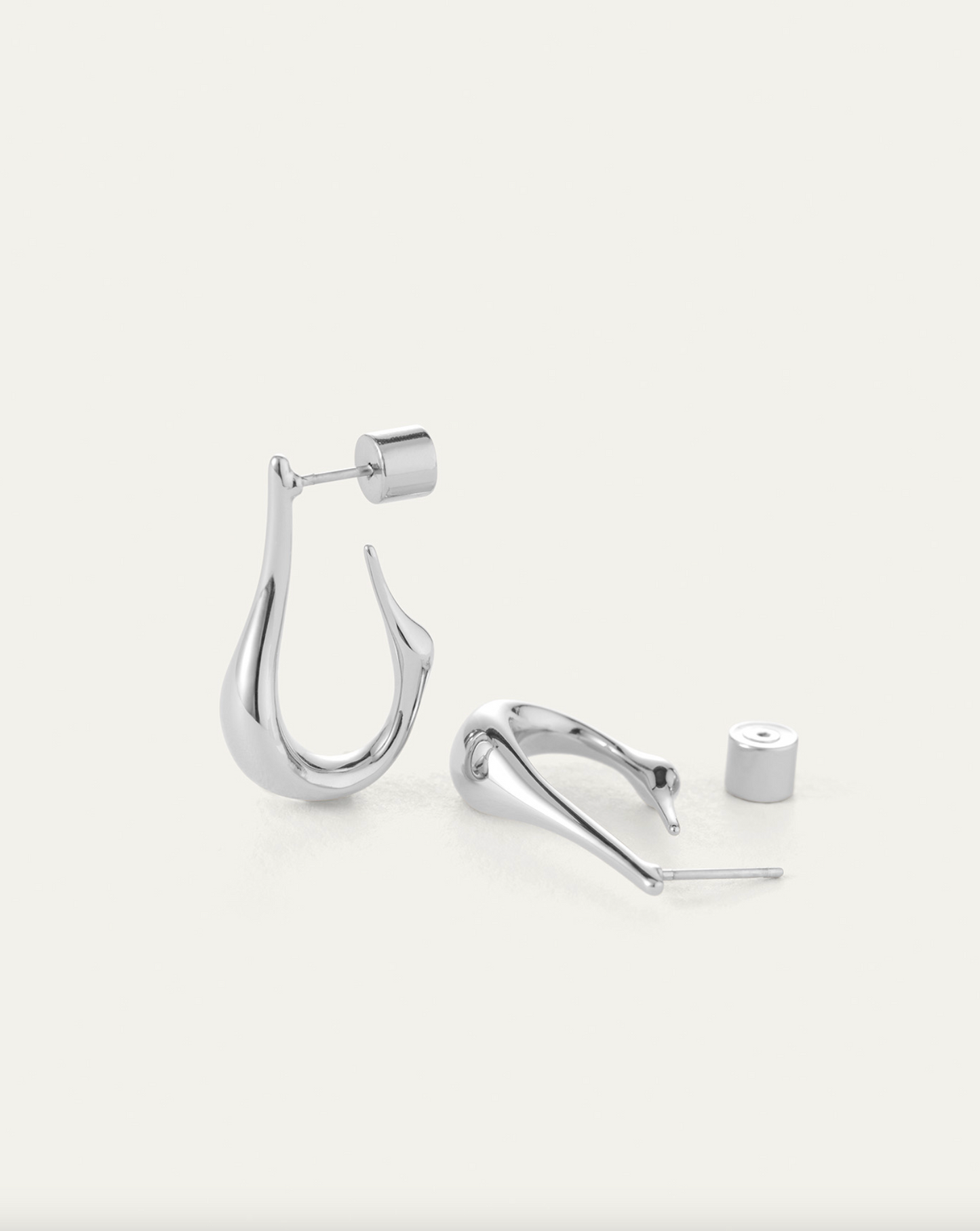 Small Colette Hoops - Silver