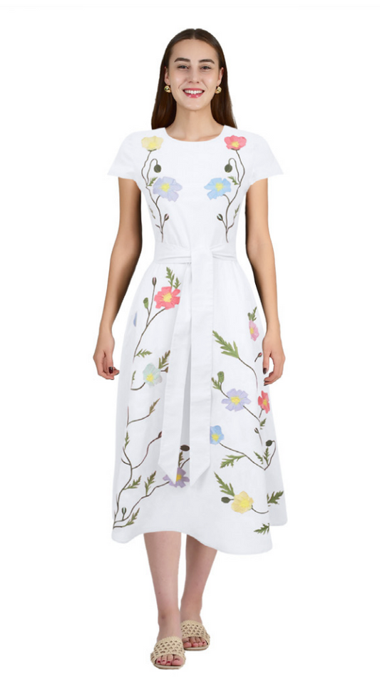 Busayo Dress - White