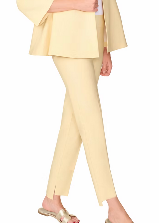 Step Hem Ankle Pant - Maize