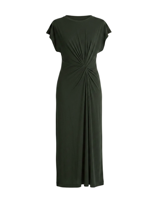 Volta Twist Dress - Forest Night