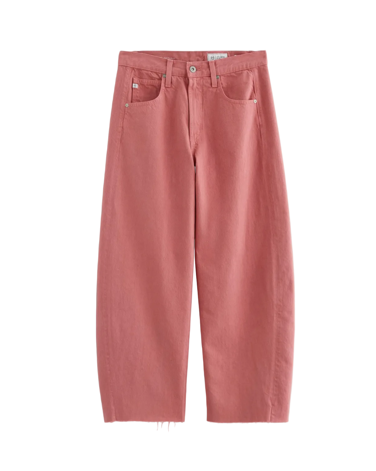Hattie High-Rise Barrel Crop - Peony