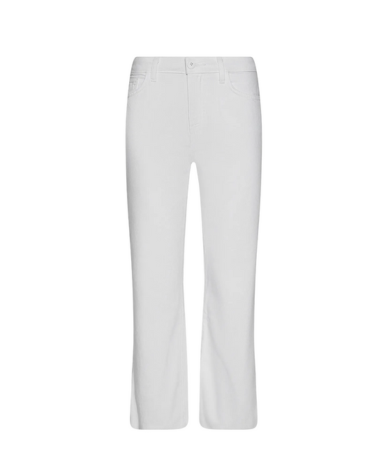 Wanda High Rise Crop Wide Leg - Blanc