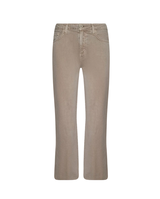 Wanda High Rise Crop Wide Leg - Biscuit