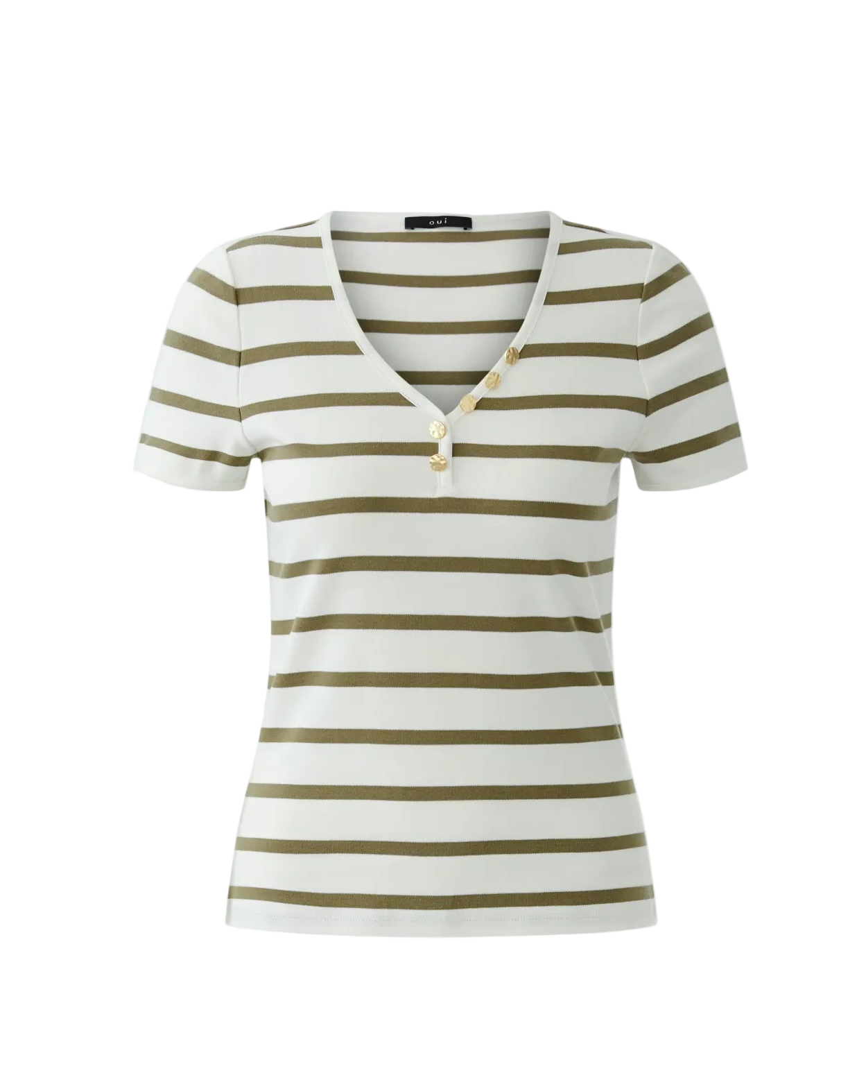 Striped T-Shirt - White Green