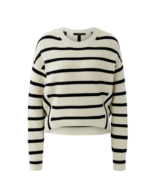 Striped Pullover - White/Black