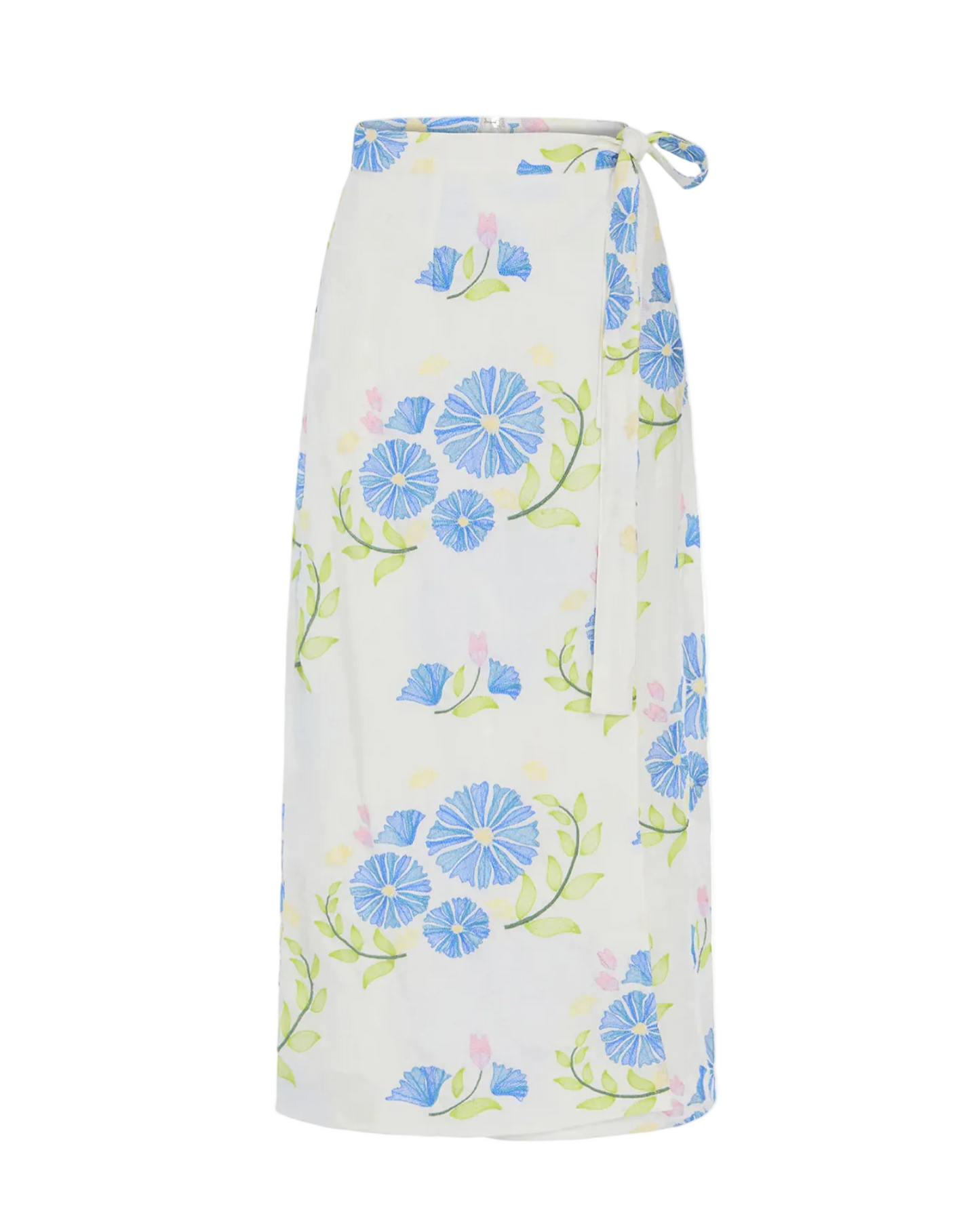 Leigh Wrap Skirt - Flora Embroidery