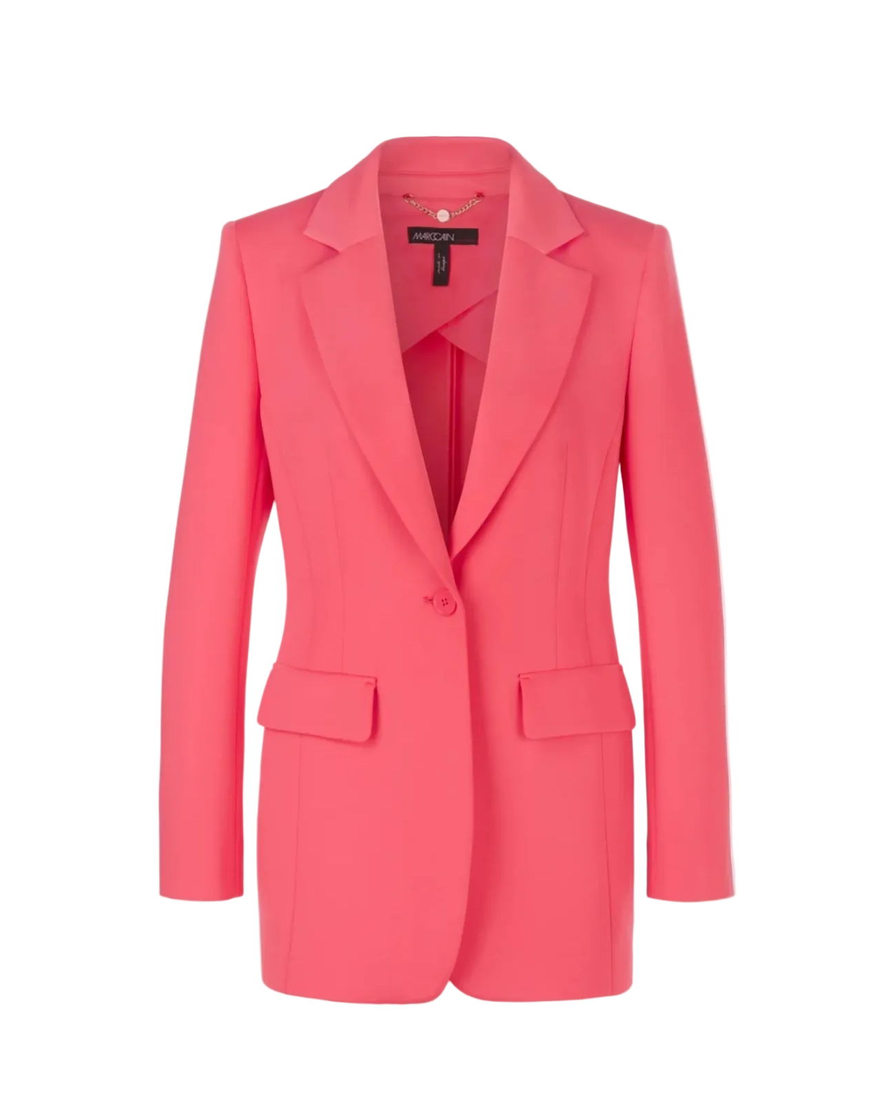 Scuba Jersey Blazer - Neon Soft Coral