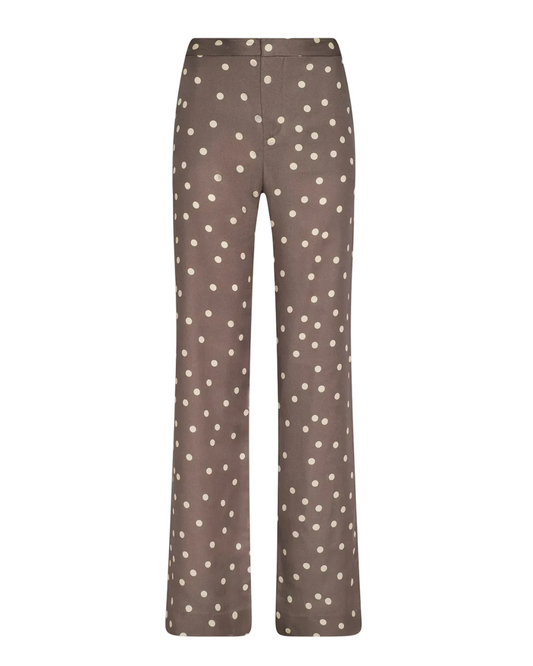 Livvy Straight Leg Trouser - Polka Dot