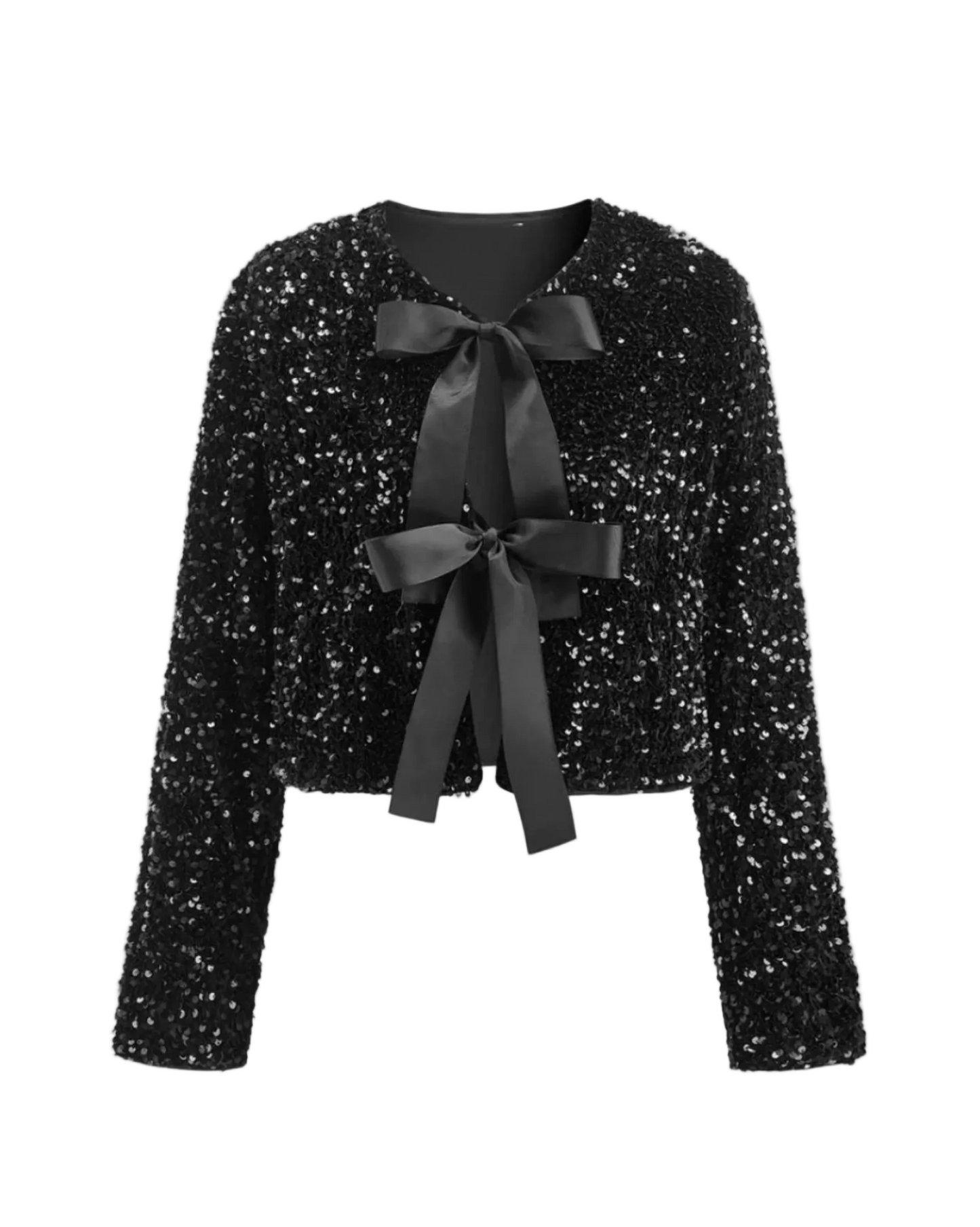 Britt Sequin Jacket - Black