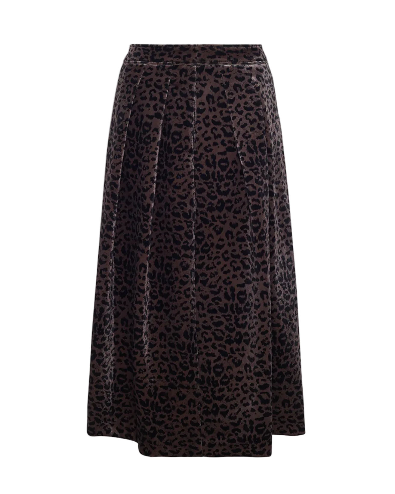 Blythe Velvet Midi skirt - Animal Print