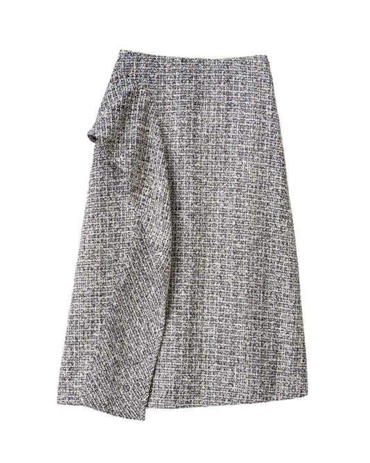 Juniper Midi Skirt - Multicolor Tweed