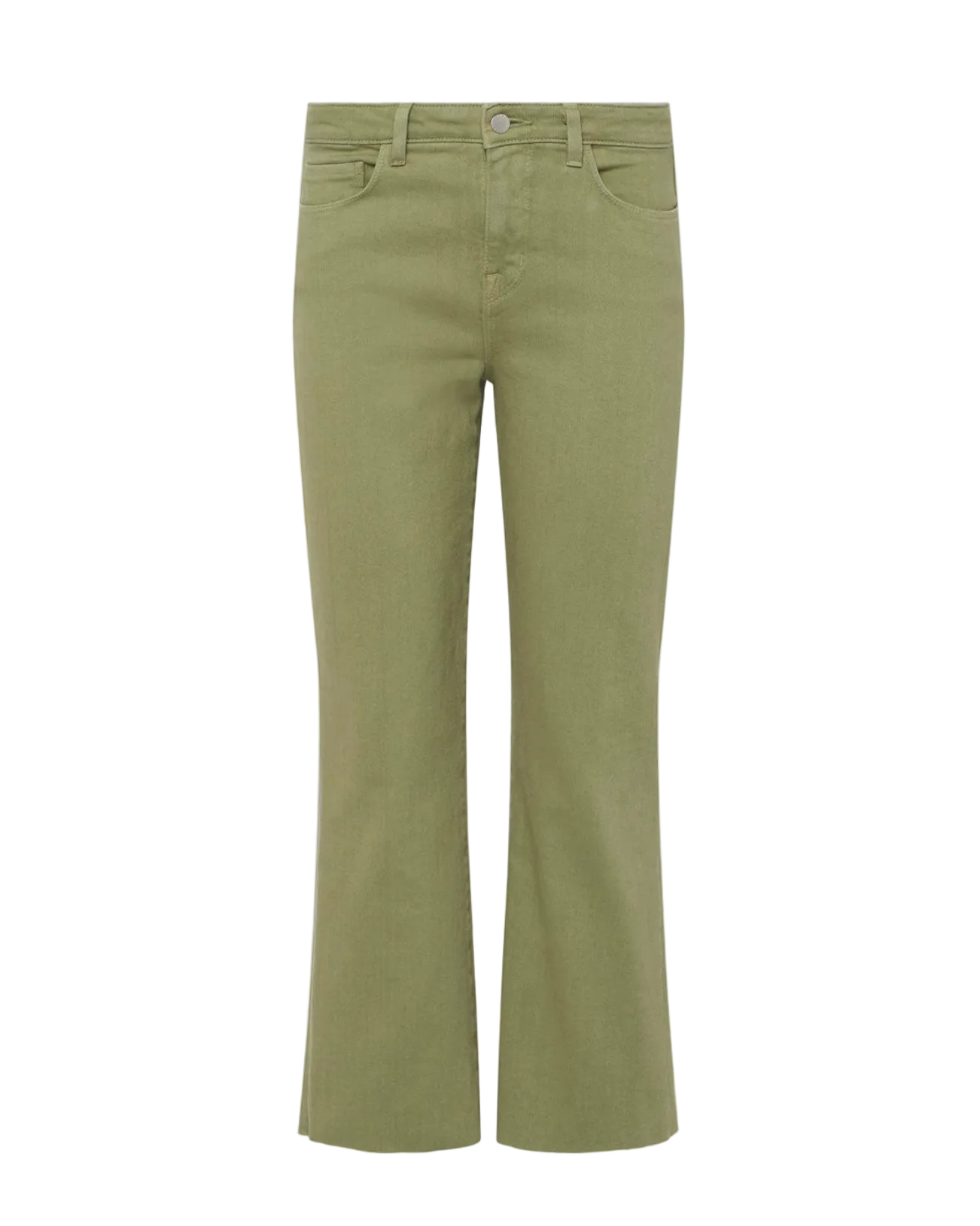 Wanda High Rise Crop Wide Leg - Soft Army