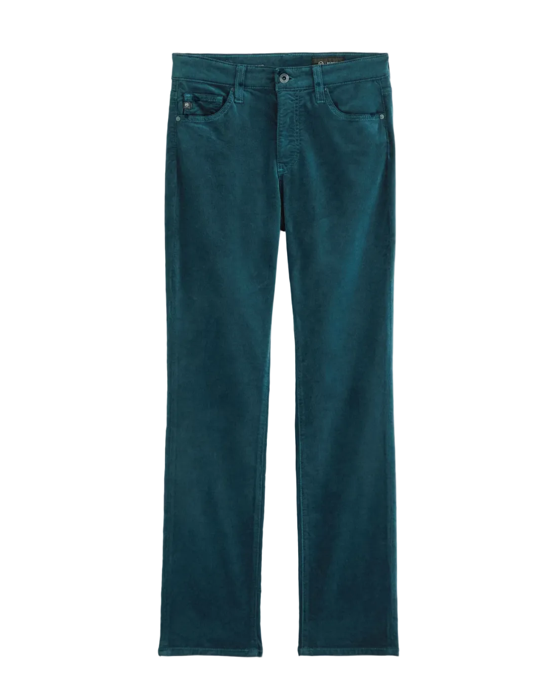 Mari Velvet Mid-Rise Slim Straight - Deep Lagoon