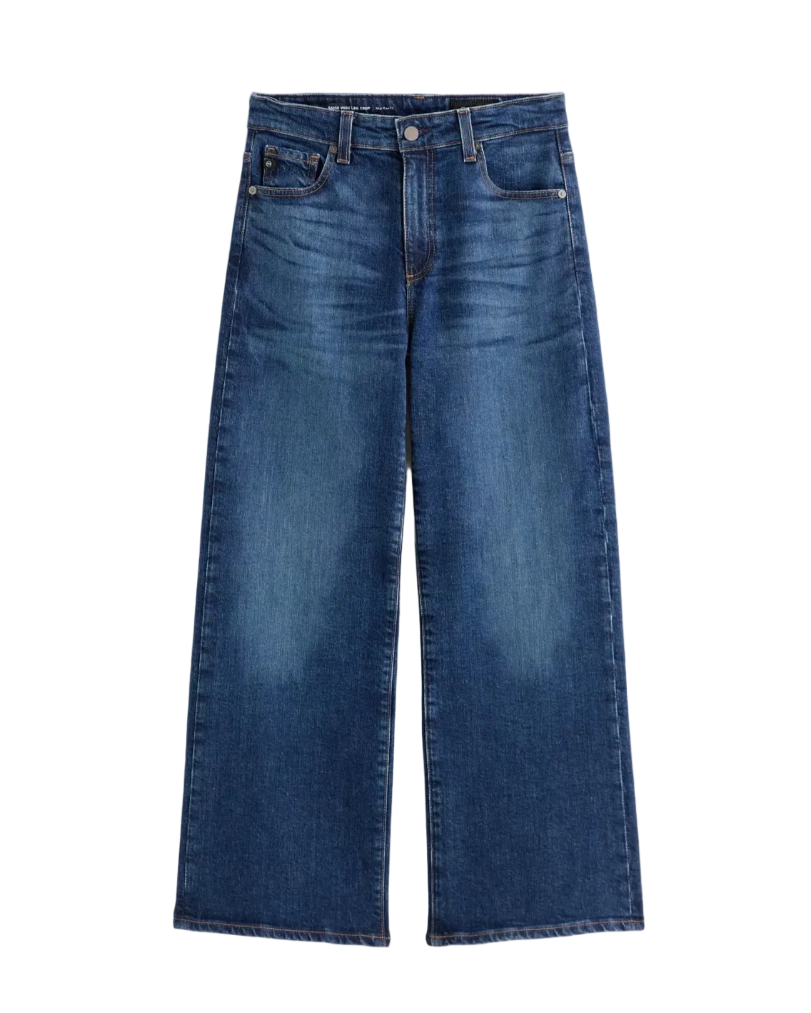 Saige Mid-Rise Wide Leg Crop - Veiled