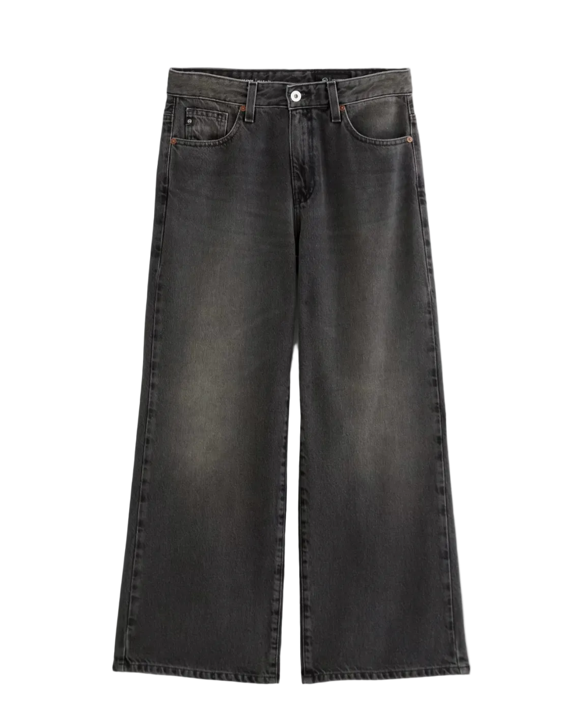 Saige Mid-Rise Wide Leg Crop - Overnight