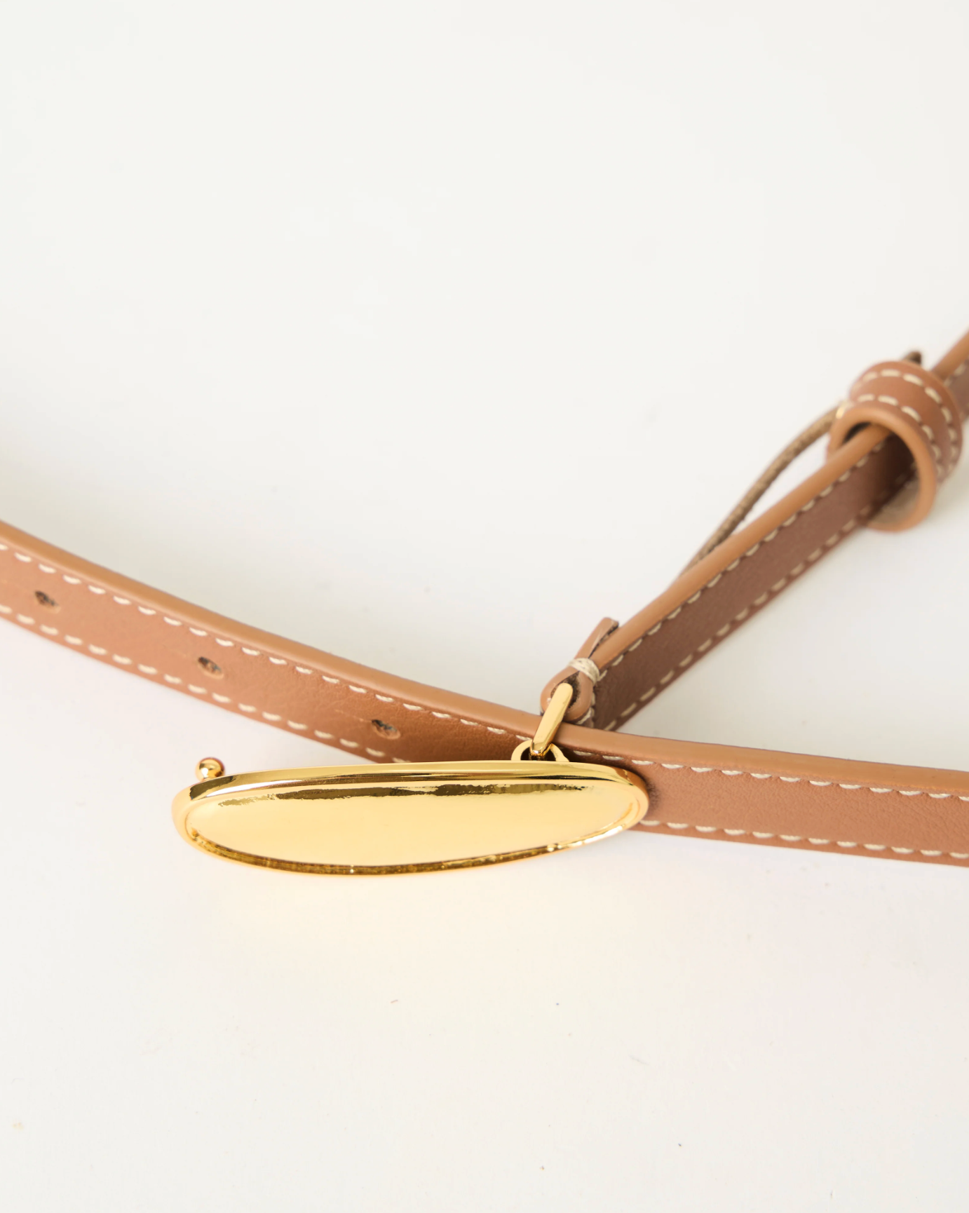 Oscar Leather Belt - Cuoio Gold