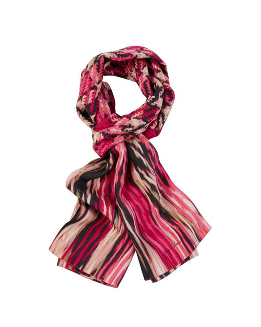 Silk scarf with photo print