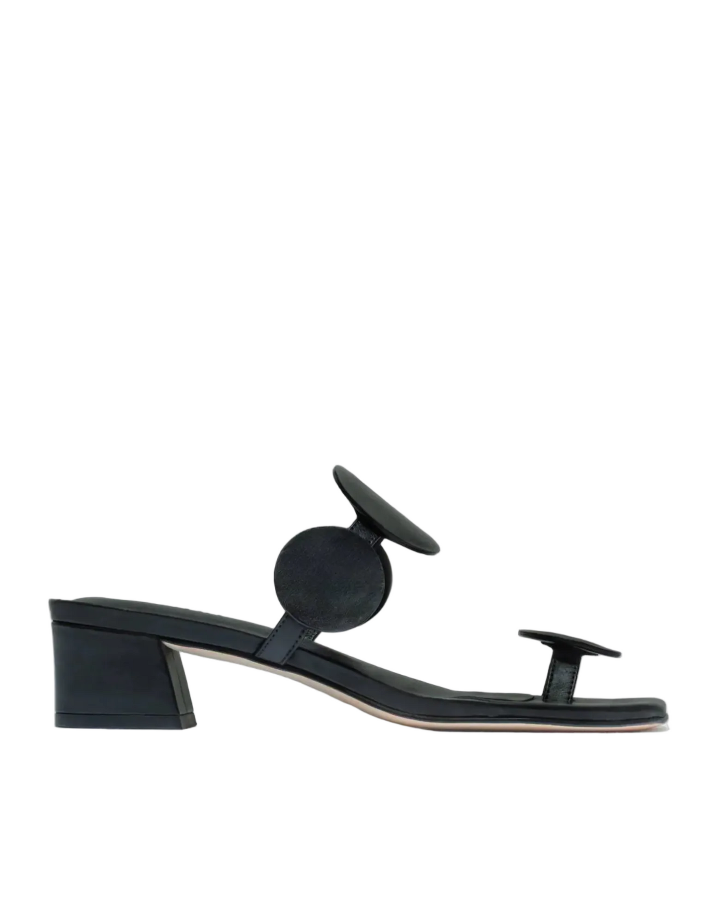 Jupiter Moon Low Heel Sandal - Black