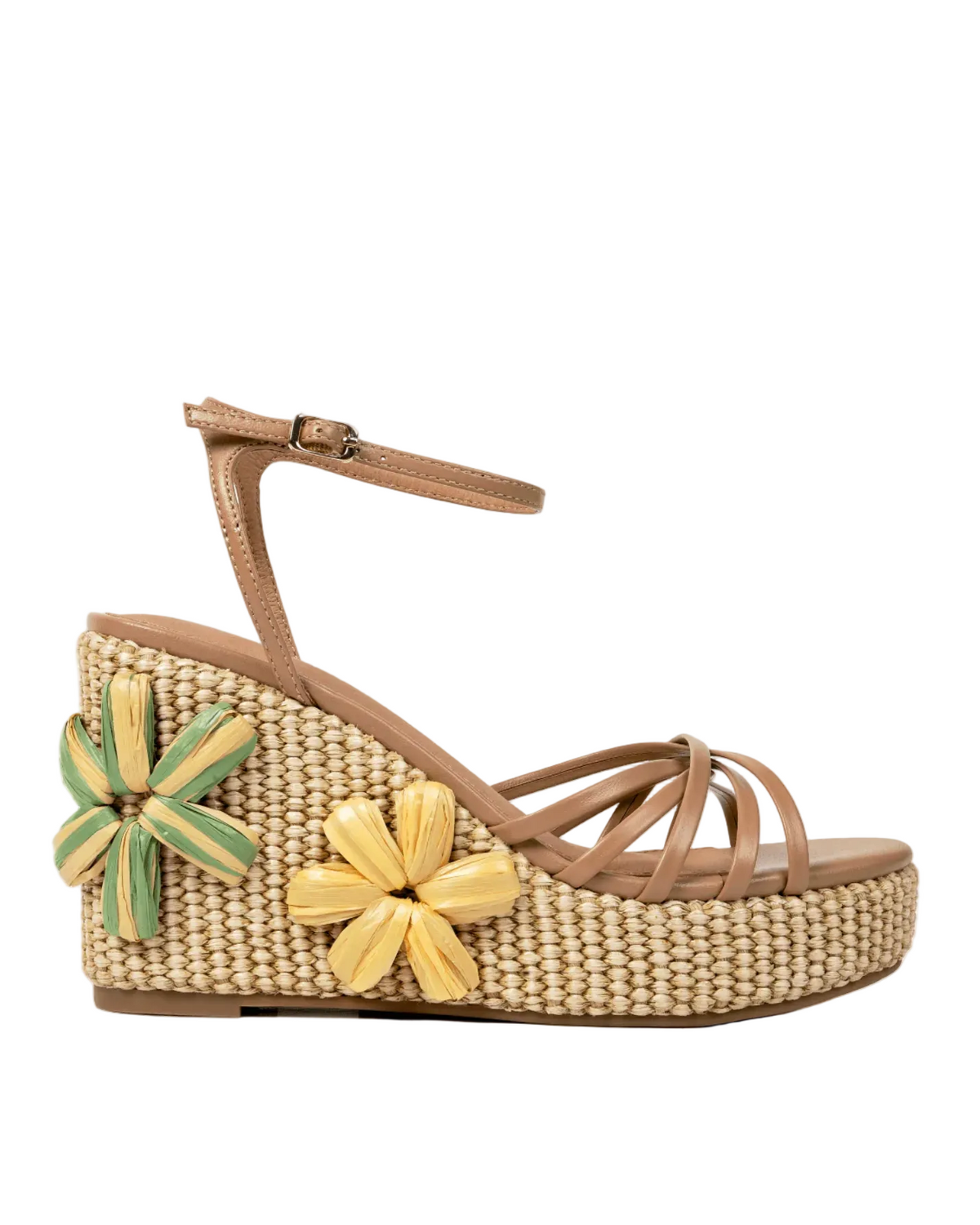 Lee Flora Wedge - Tea Tan