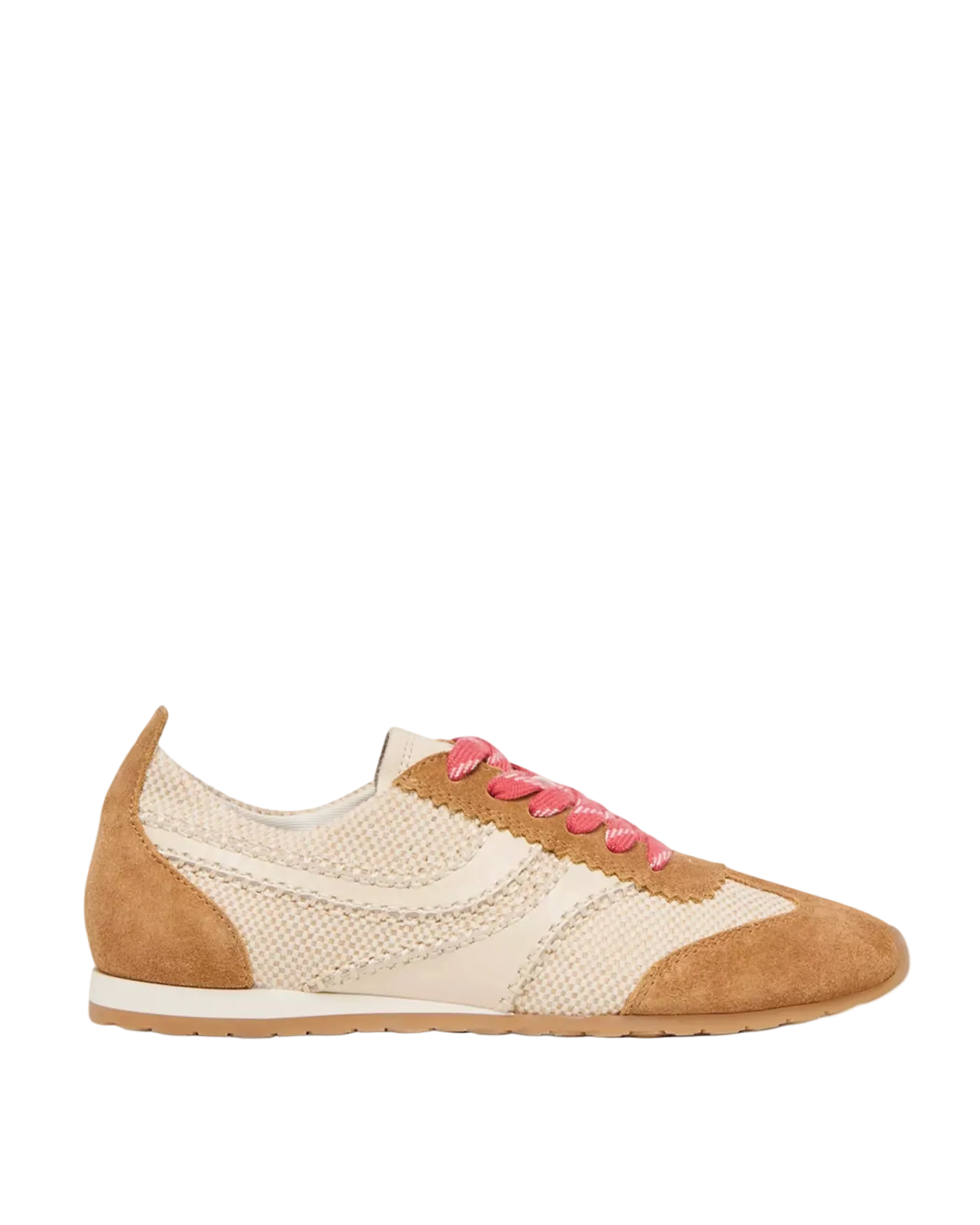 Delany Sneaker - Brown Multi Raffia