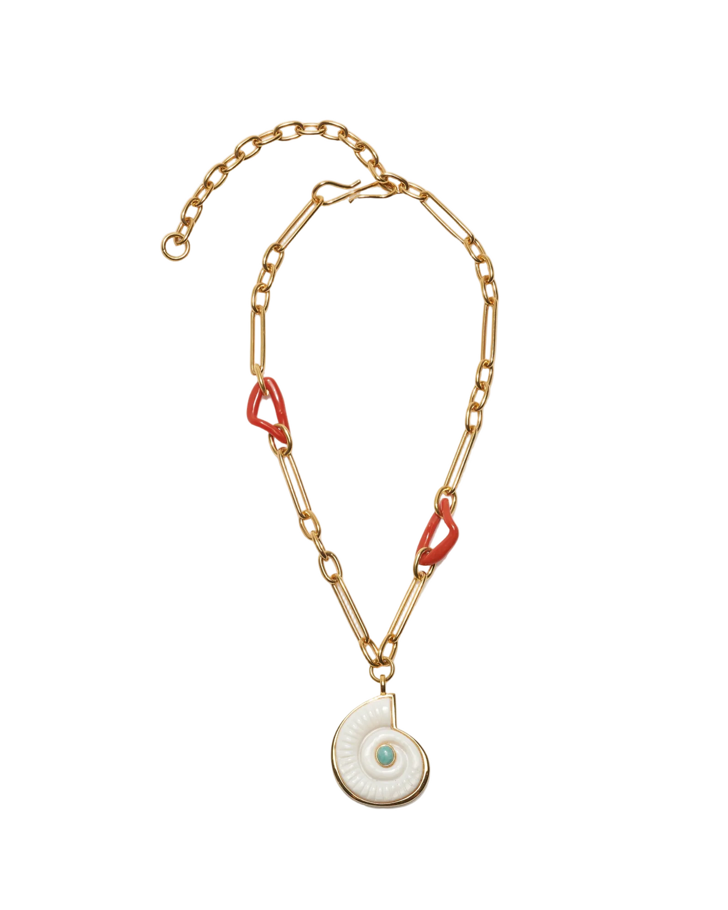 Sirena Shell Necklace - White