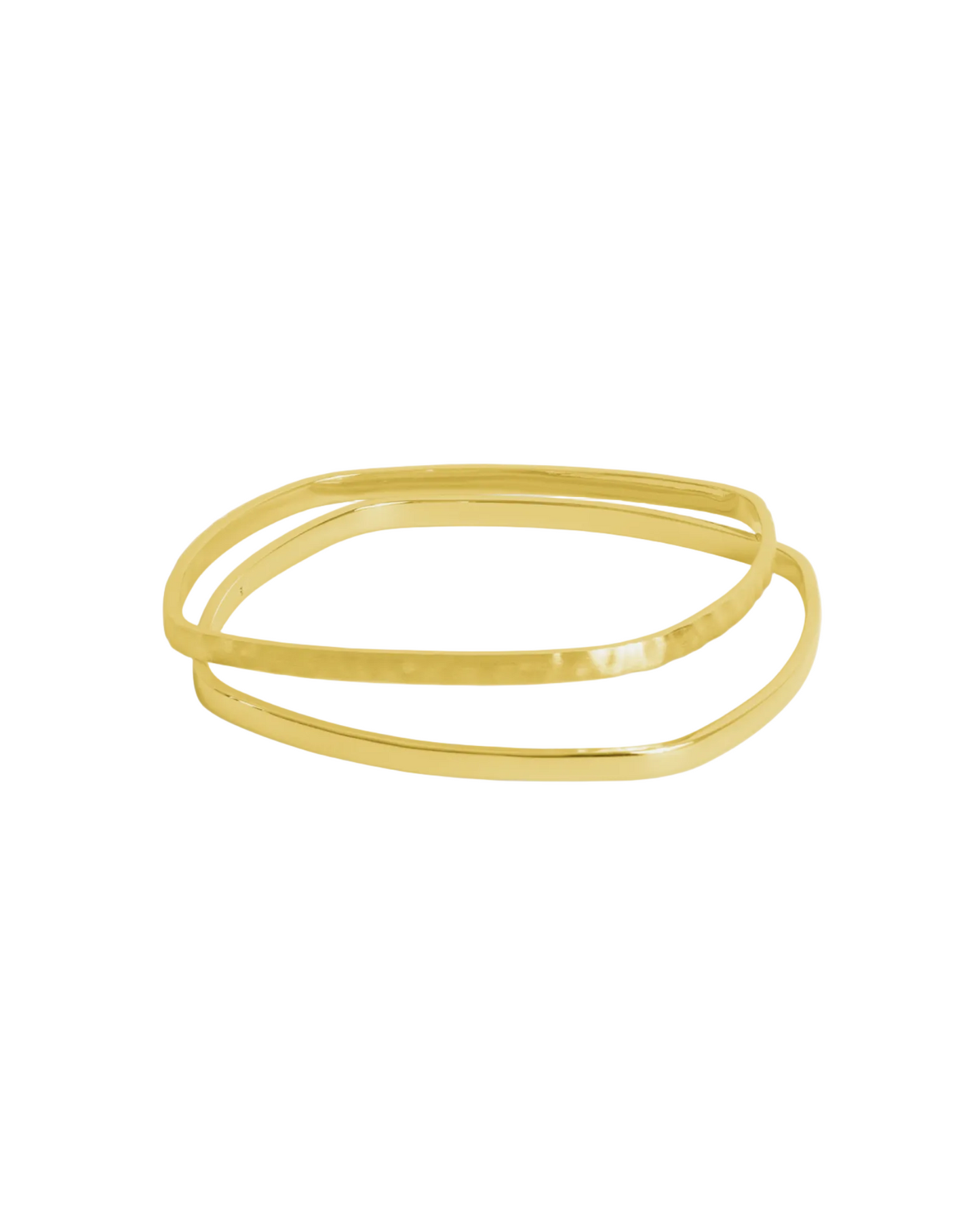 Nomad Square Bangles - Gold