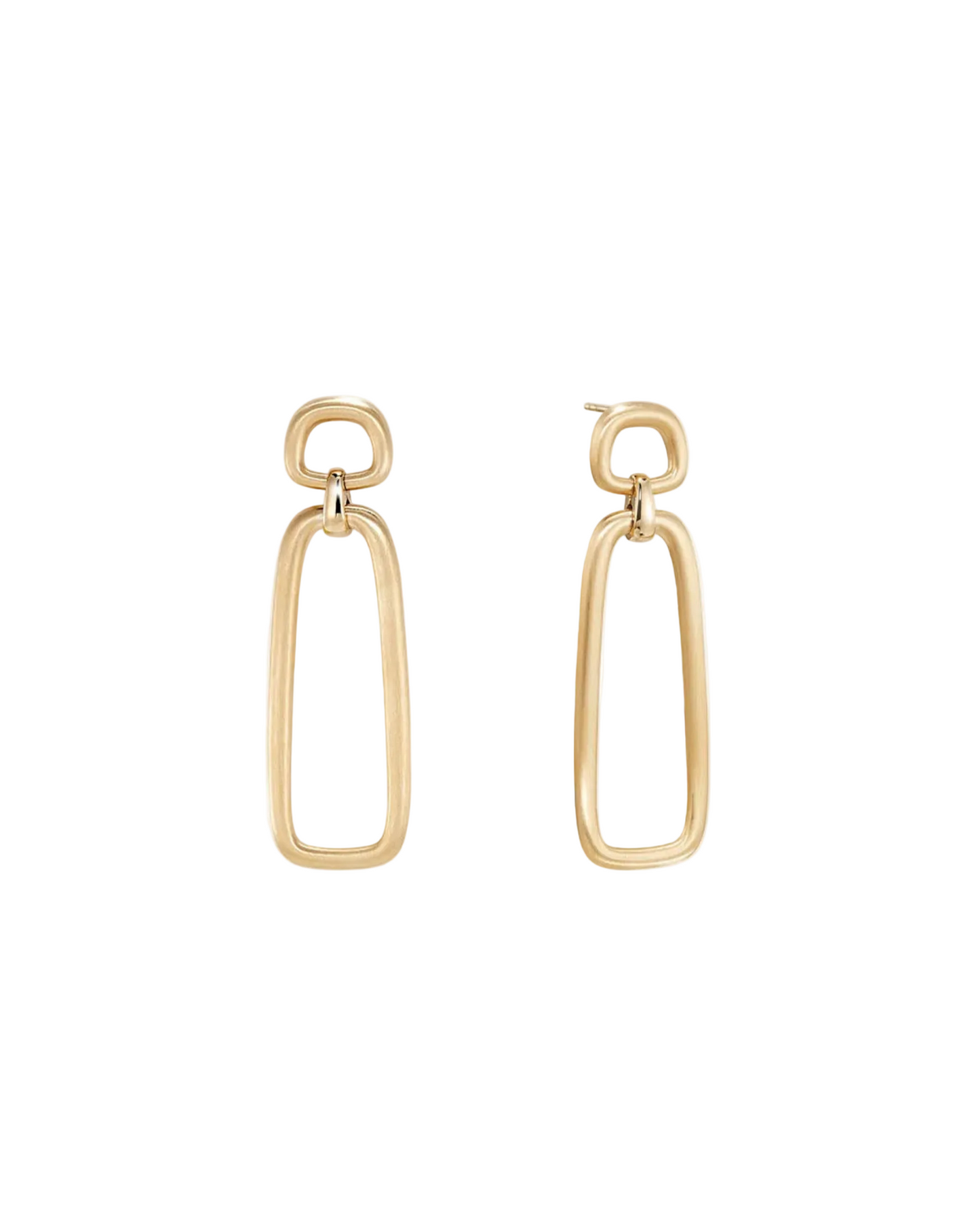 Montecito Chain Link Earrings - Gold
