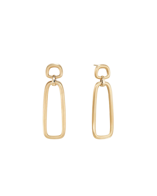 Montecito Chain Link Earrings - Gold