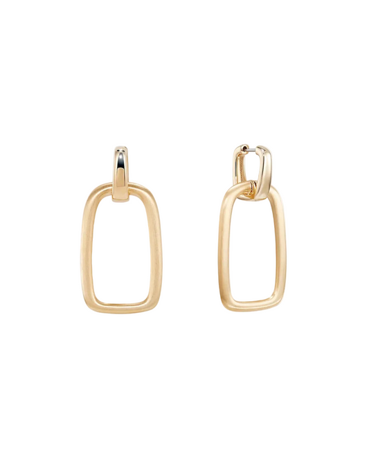 Montecito Drop Hoops - Gold