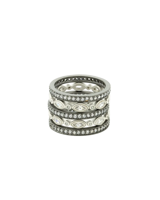 The Everyday 5-Stack Ring - Sterling Silver