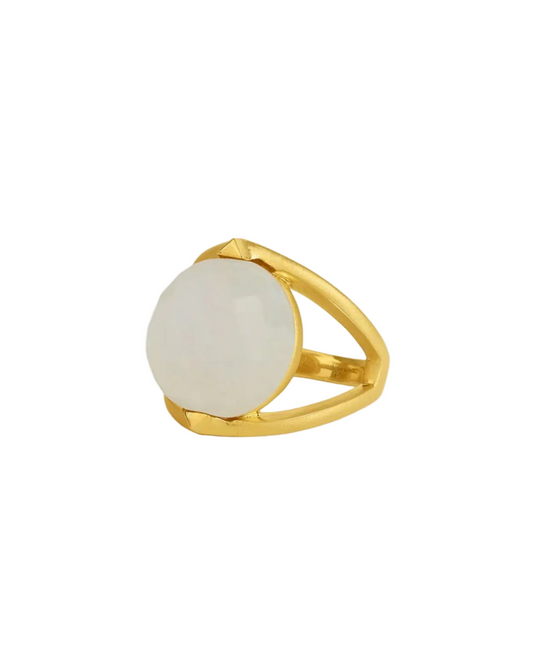 Galleria Ring - Rainbow Moonstone
