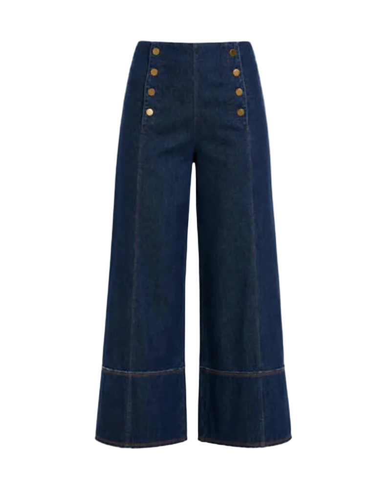 Kaia Wide Leg Denim - Indigo