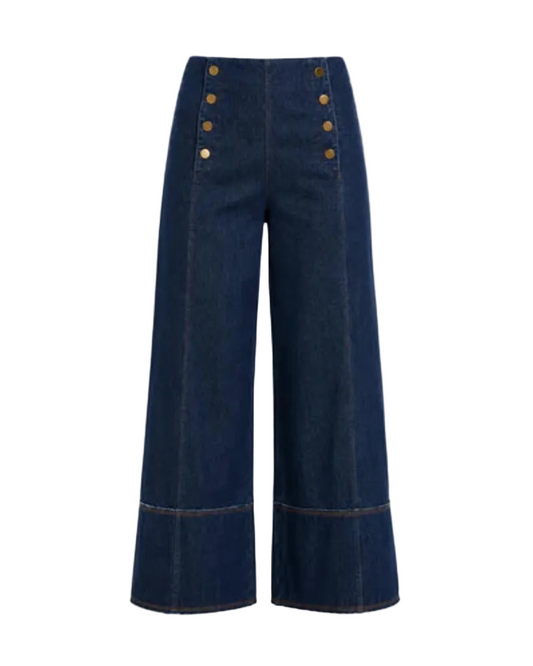 Kaia Wide Leg Denim - Indigo