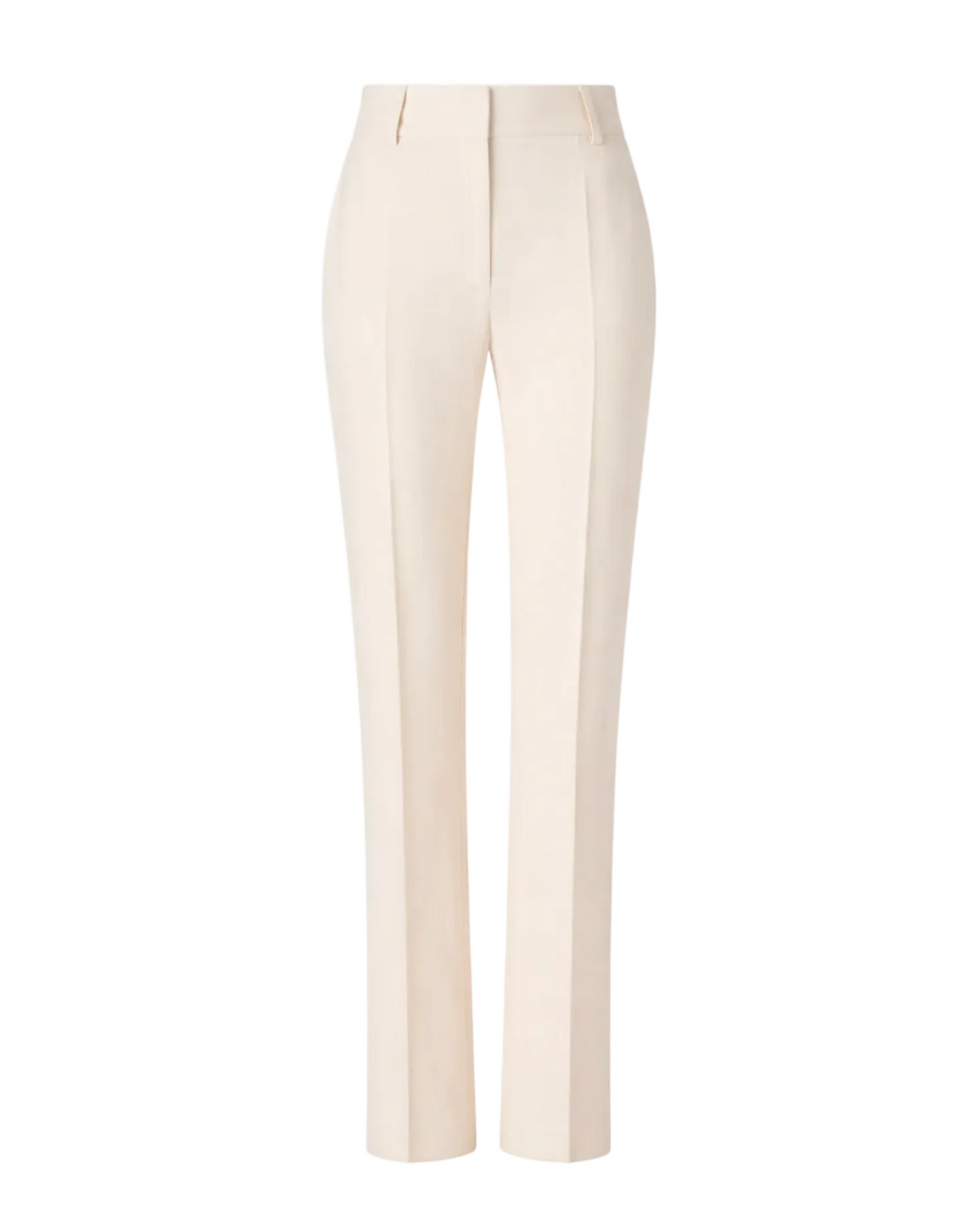 Pintuck Straight Leg Trouser - Bone