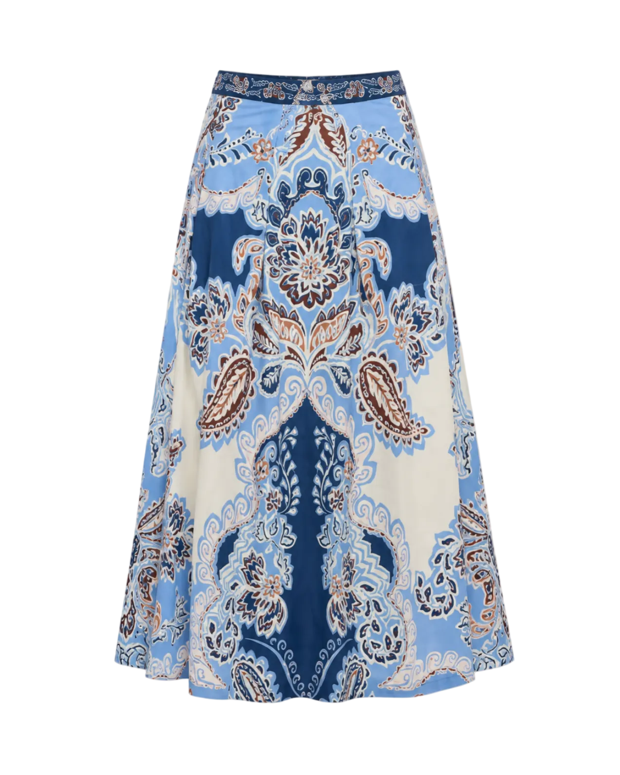 Mabel Skirt - Azure Paisley