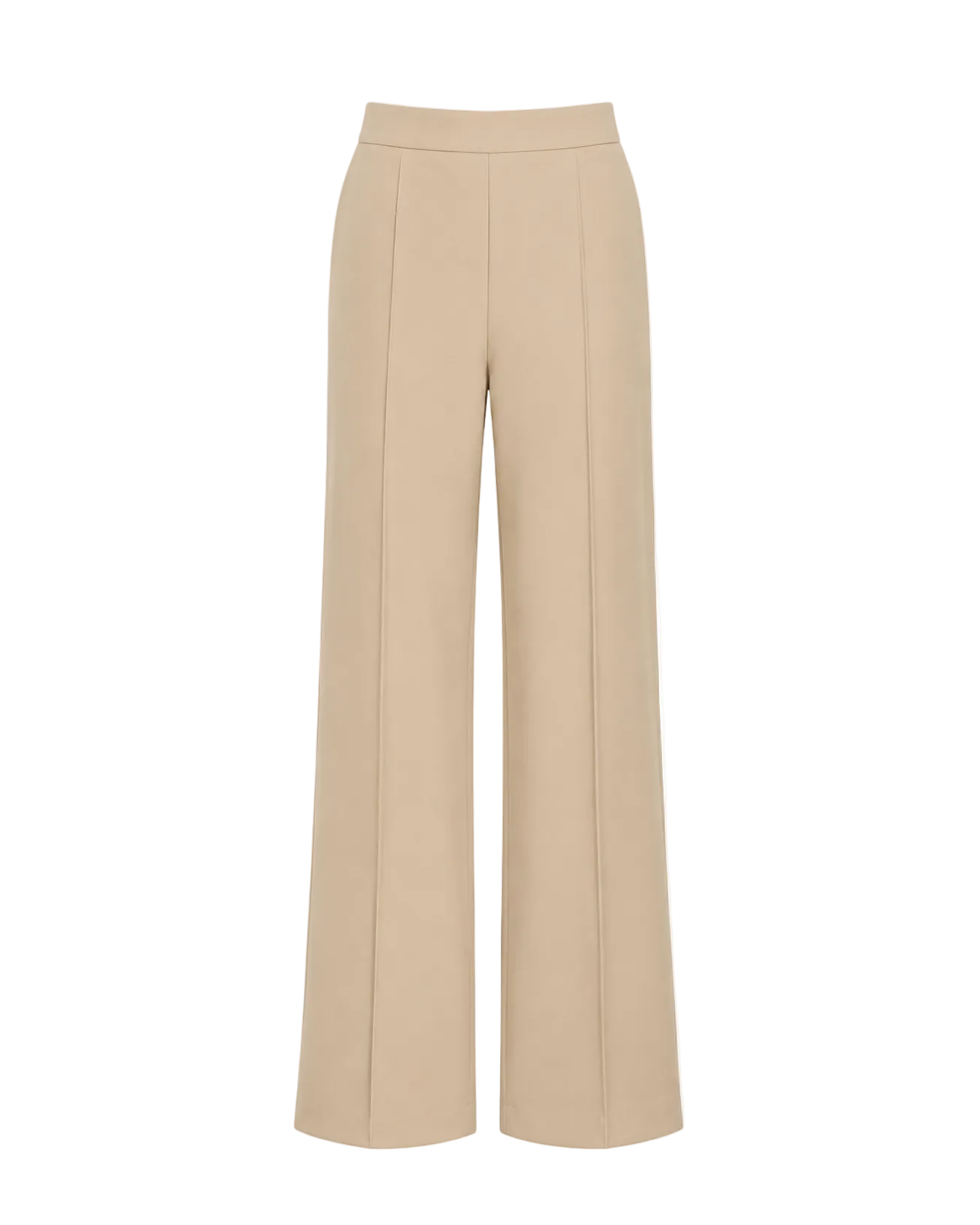 Wide Leg Pintuck Pant - Taupe