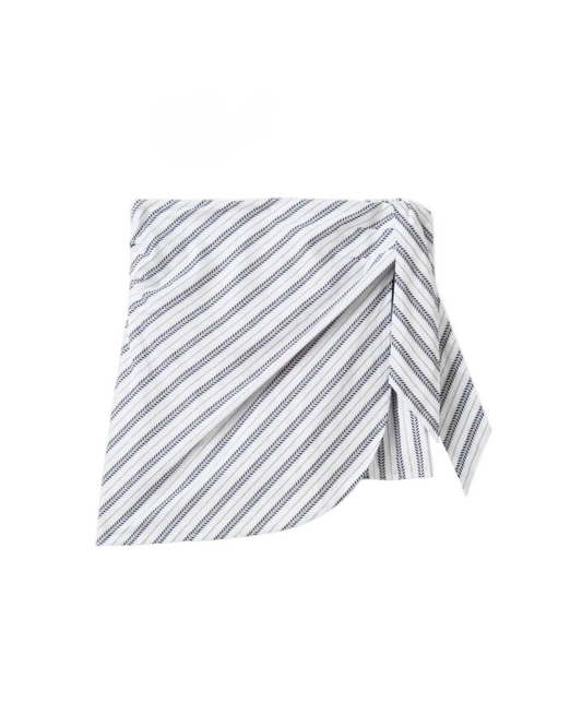 Maris Skort - Coastal Indigo Stripe