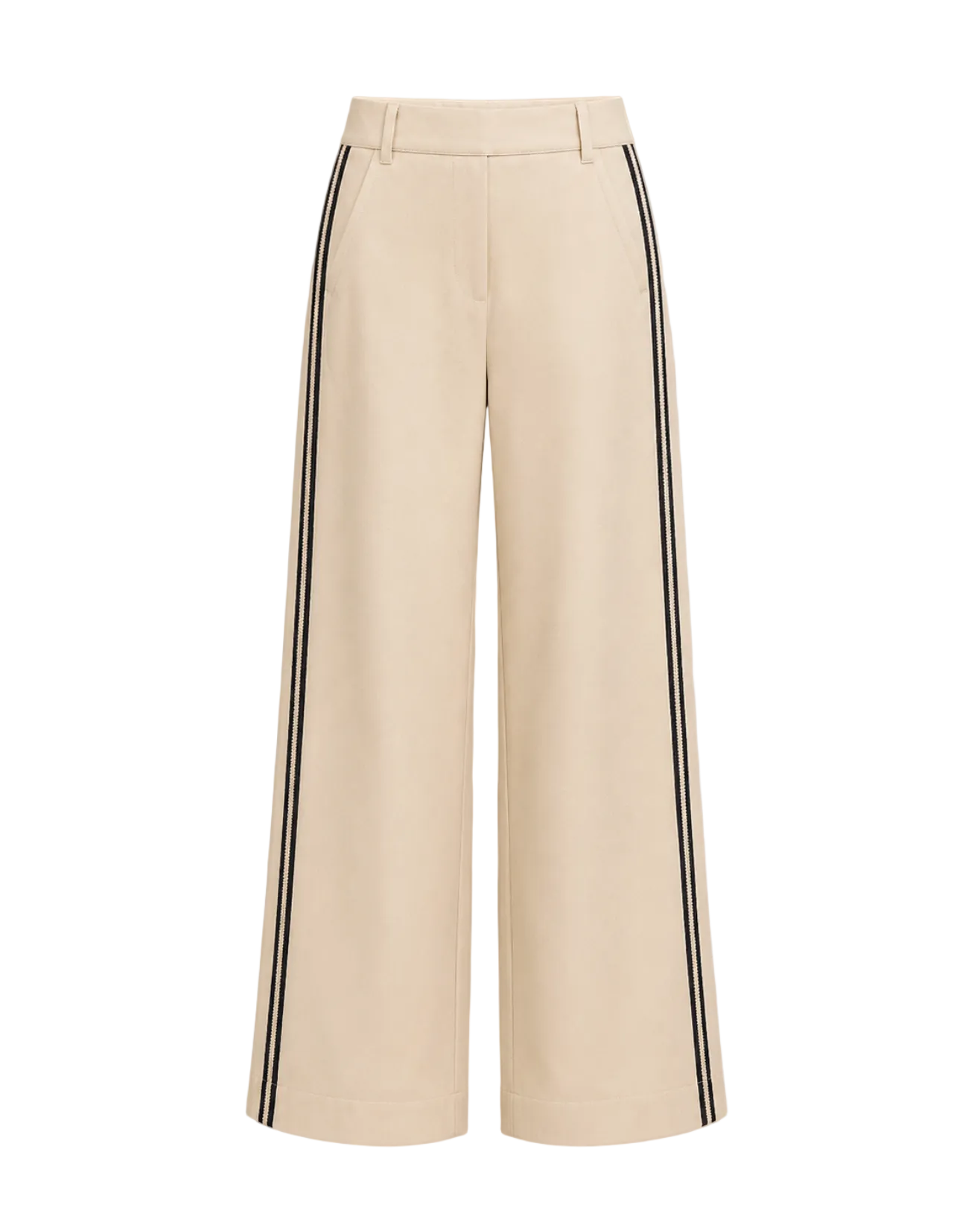Brinne Side Stripe Trouser - Crisp Khaki