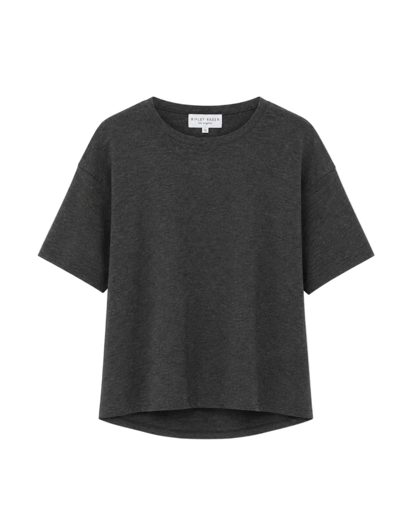Ponte Knit Big Shirt - Charcoal