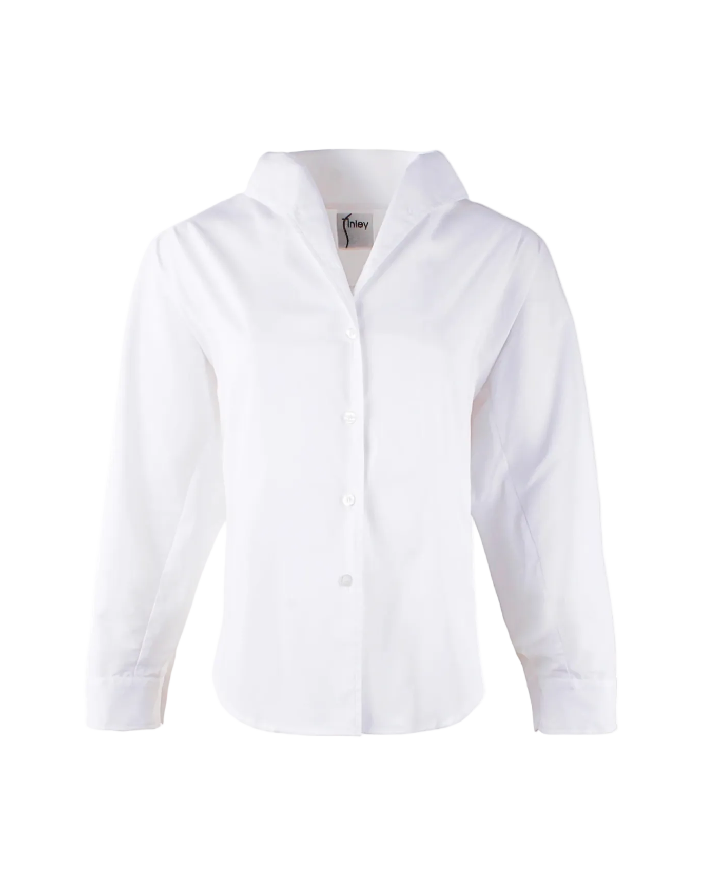 Revere Silky Poplin Shirt - White
