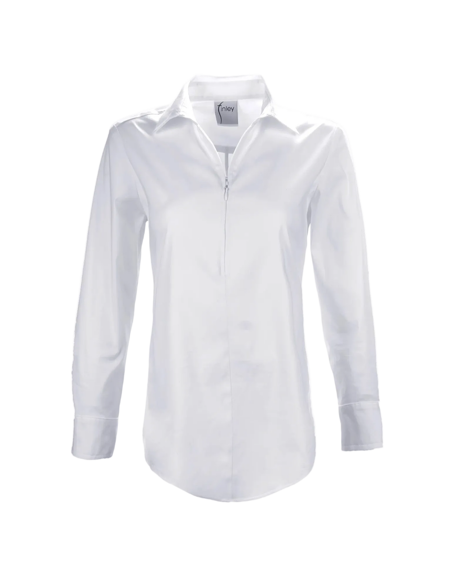 Endora Zipper Top - White