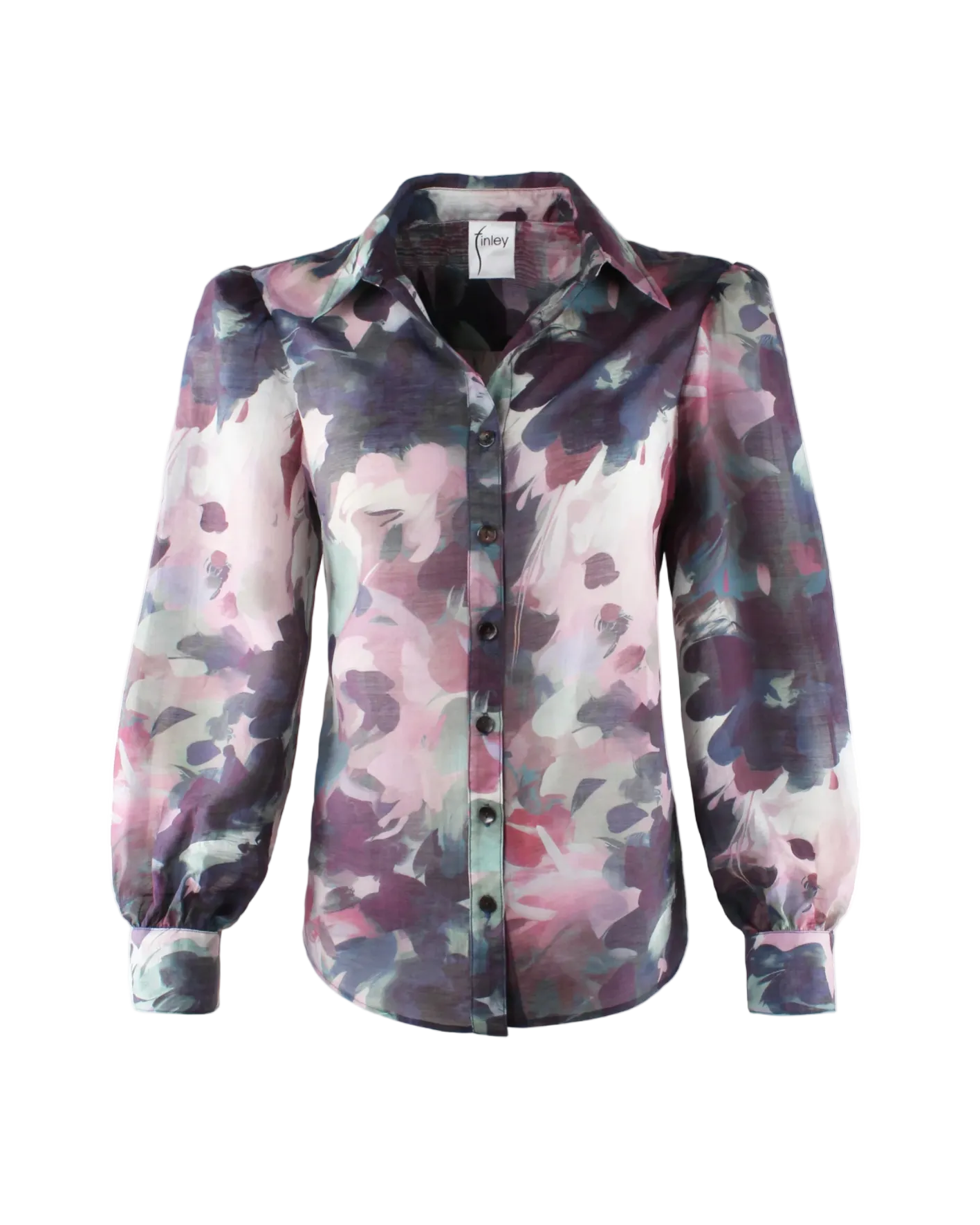 Collette Blouse - Watercolor Forest