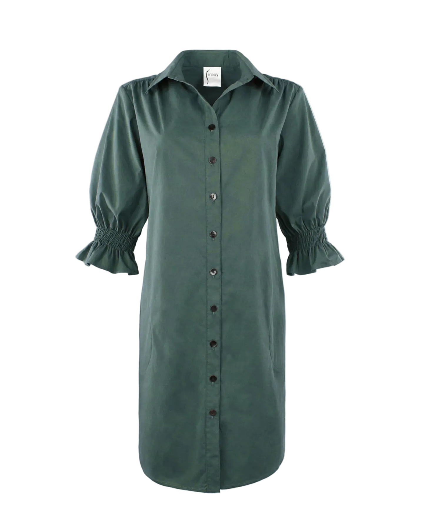 Miller Shirt Dress - Jade Weathercloth