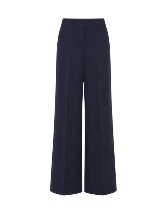 Wide Leg Trouser - Navy