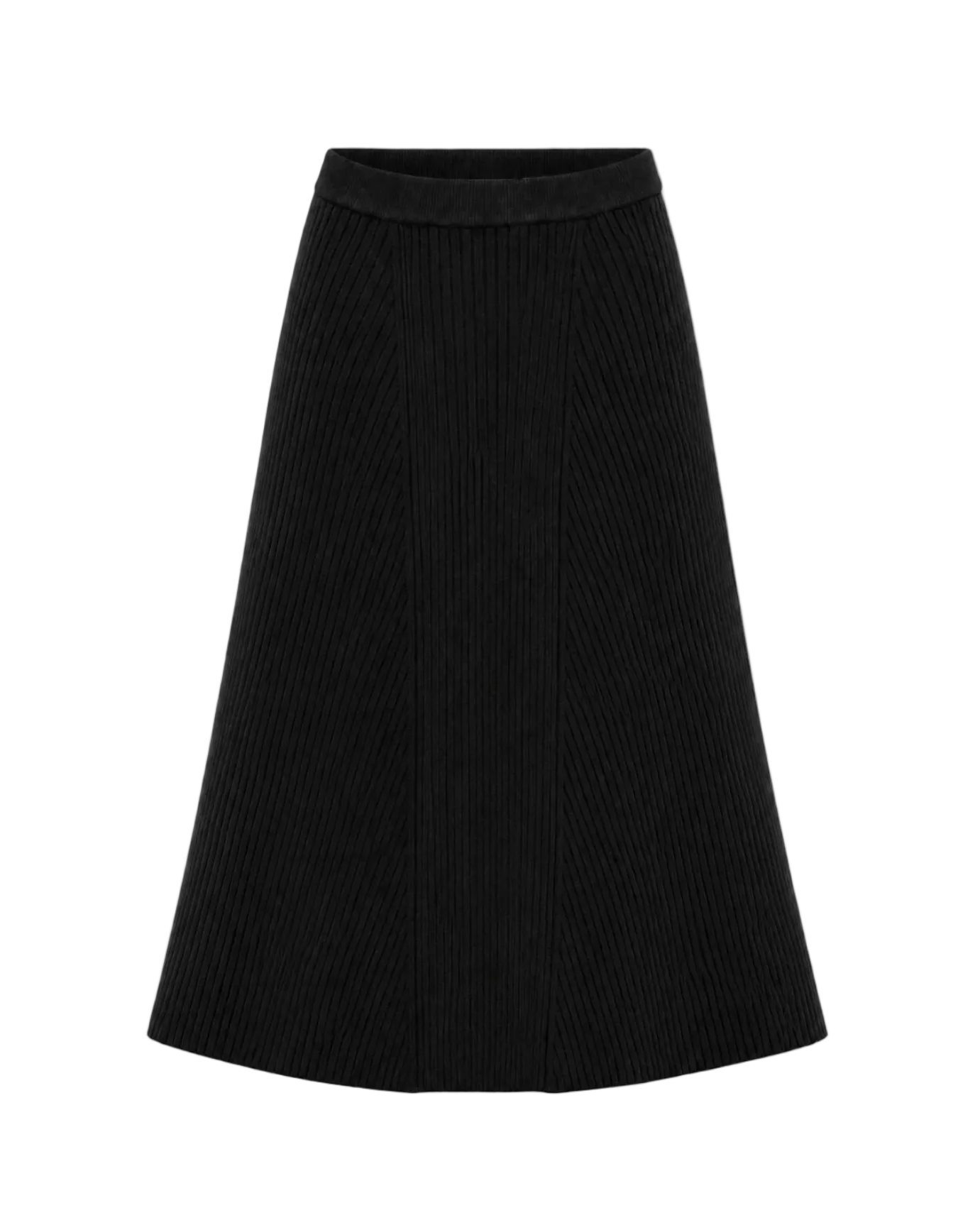 Rib Skirt - Black
