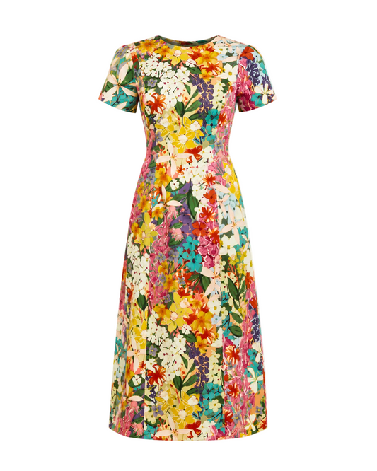 Hampton Convertible Midi Dress - Midnight Meadows
