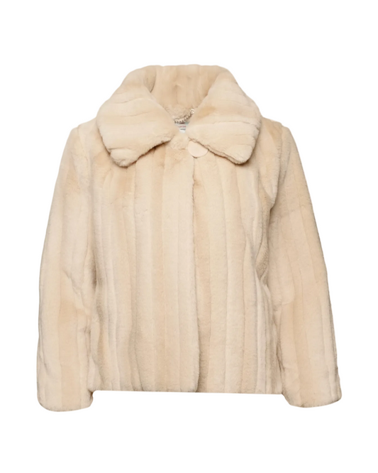 Babe Faux Fur Jacket - Natural