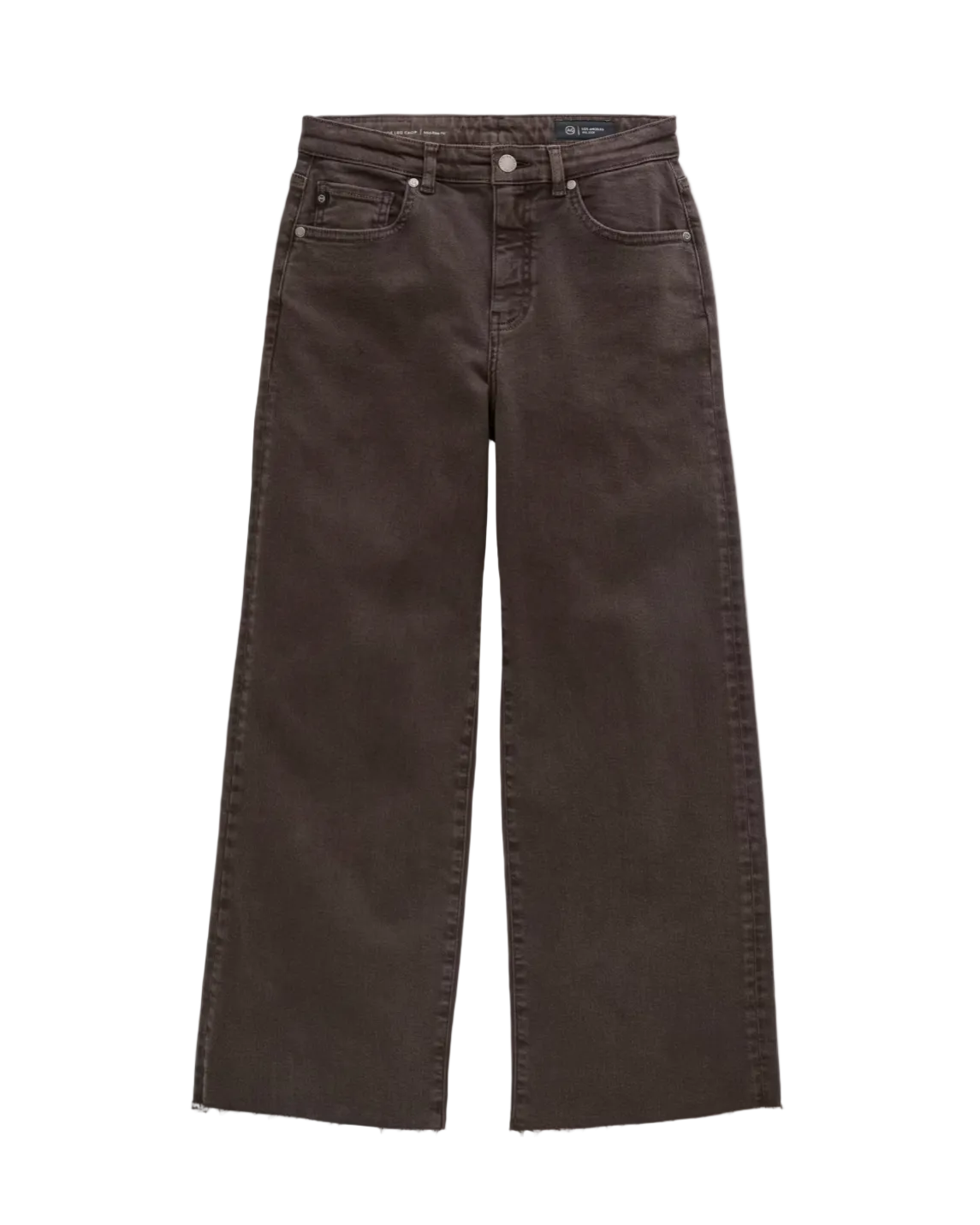 Saige Mid-Rise Wide Leg Crop - Sulfur Burnt Umber
