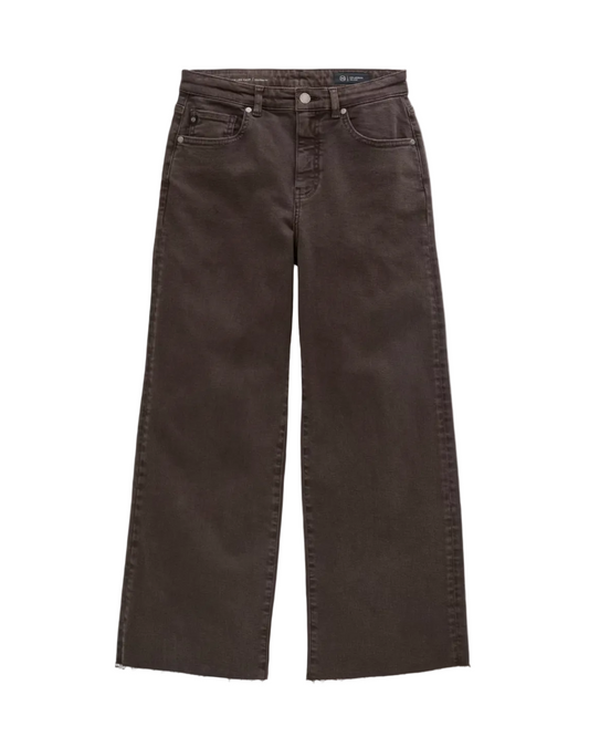 Saige Mid-Rise Wide Leg Crop - Sulfur Burnt Umber